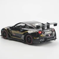 132 scale nissan gtr35 ares car model alloy childrens toy car sound and light sports car collections diecast toy vehicles