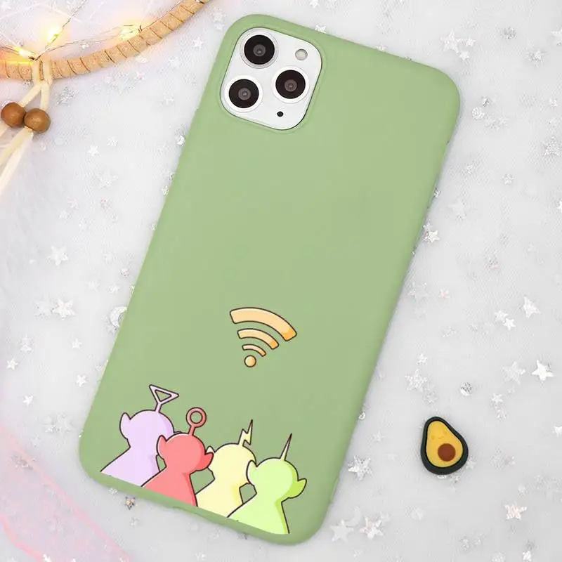 

aerial baby Phone Case Candy Color Green for iPhone 11 12 pro XS MAX 8 7 6 6S Plus X SE 2020 XR