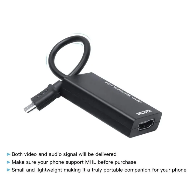 Для Type C & Micro USB к HDMI 1080P HD аудио видео кабель для HDTV конвертер адаптеры Samsung Huawei Android