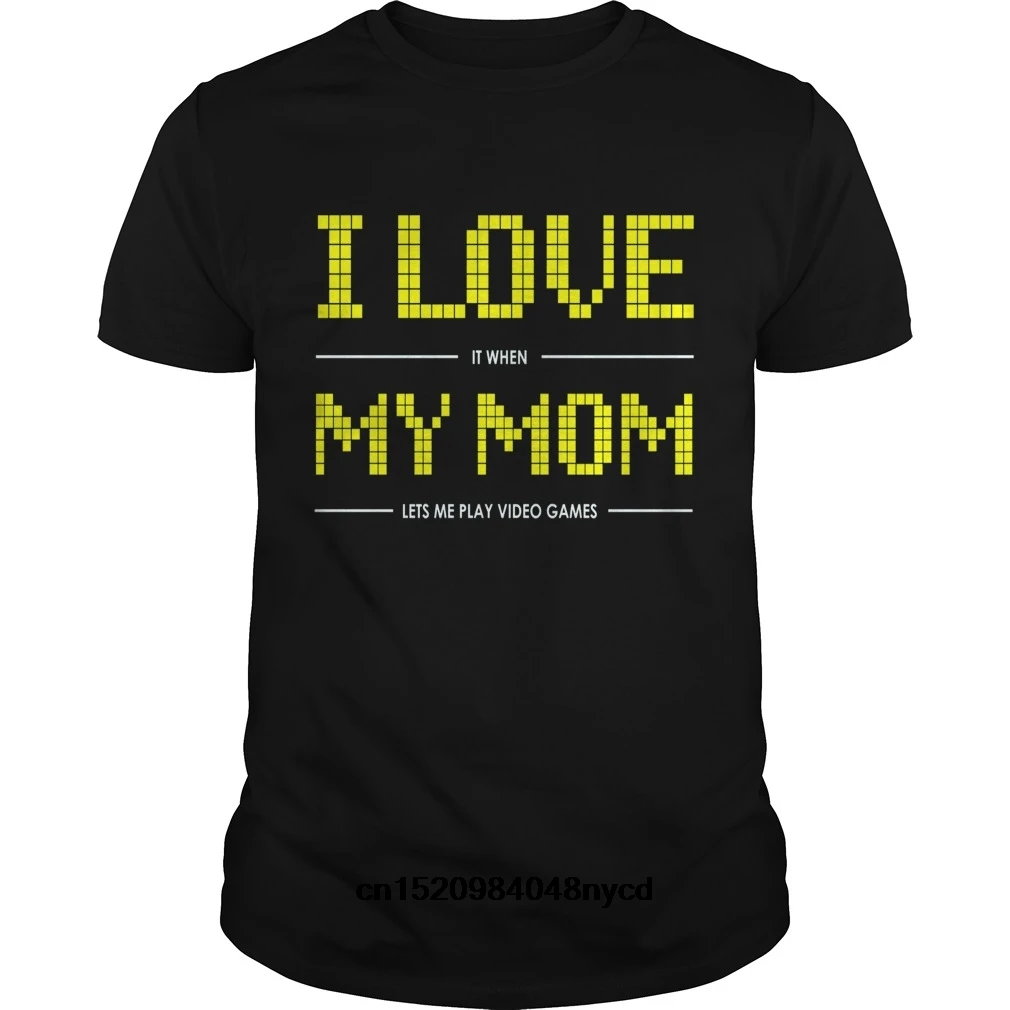 

2020 funny t shirts Older Boys Gifts I Love My Mom Shirt 2018 Fashion tshirt men t-shirt