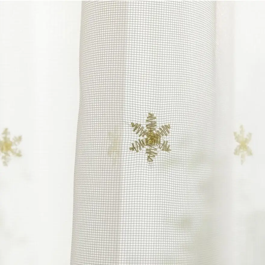 Скандинавская искусственная Цветочная пасторальная Тюлевая занавеска для