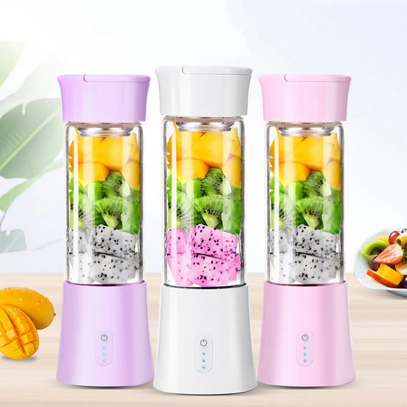 Portable Electric Juicer 380ml USB Rechargeable Blender Fruit Mixers Juicers Food Milkshake Multifunction Juice Maker Machine |