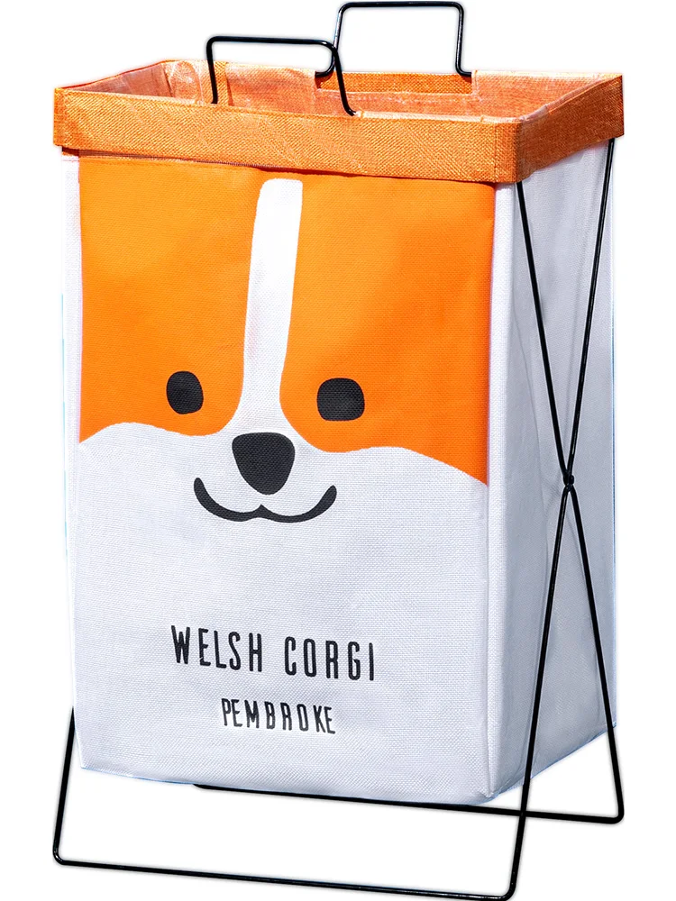 

Fabric Laundry Basket Household Toilet Foldable Large Capacity Clothing Toys Storage Basket Cartoon Cute Laundry Baskets