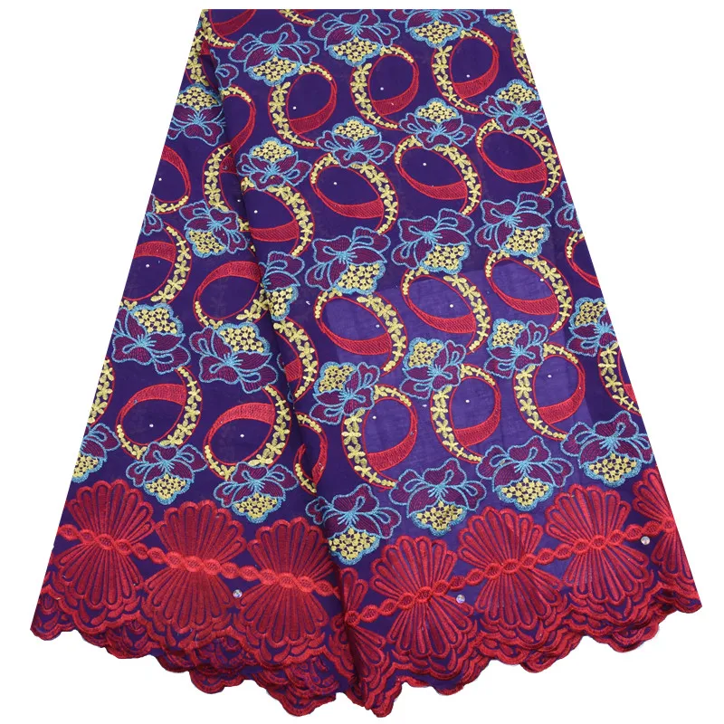 Швейцарская вуаль кружева красный хлопок кружевная ткань Высокое качество