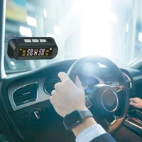 the new solar energy english voice tire pressure monitoring system sticky glass compact external tire pressure detection