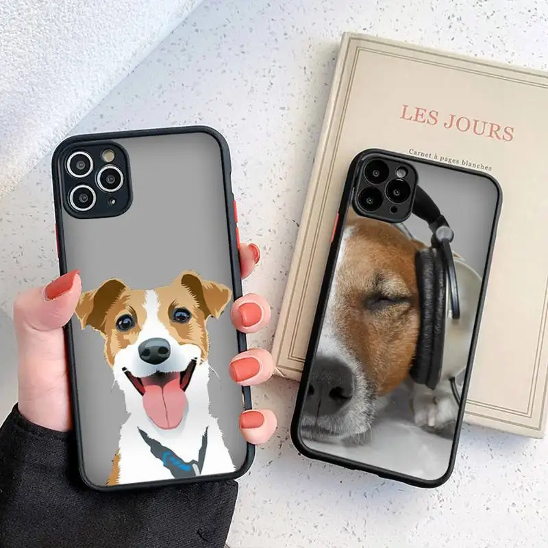 

Jack Russell Terrier Dog Phone Case For iphone 12 11 8 7 plus mini x xs xr pro max matte transparent cover