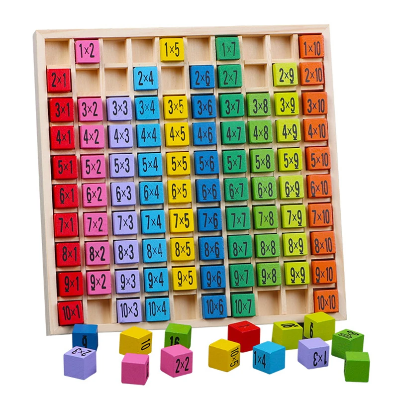 

Baby Wooden Math Multiplication Table Game Montessori Parish Kid Early Learning Resources Teacher Aids Children Educational Toy