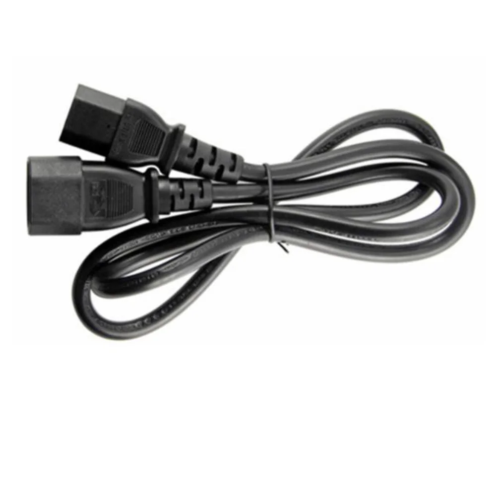 Black 1.0M 2.0M 3.0M PVC Copper IEC320 C13 C14 C15 C19 C20 extension power cord 10A / 16A charging cable usb c