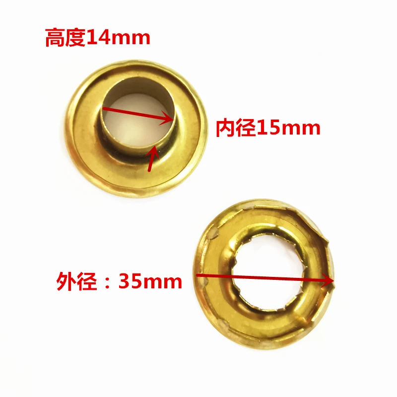 Латунный материал 35 мм более твердые цвета обшивки обода с двумя рядами когтей на