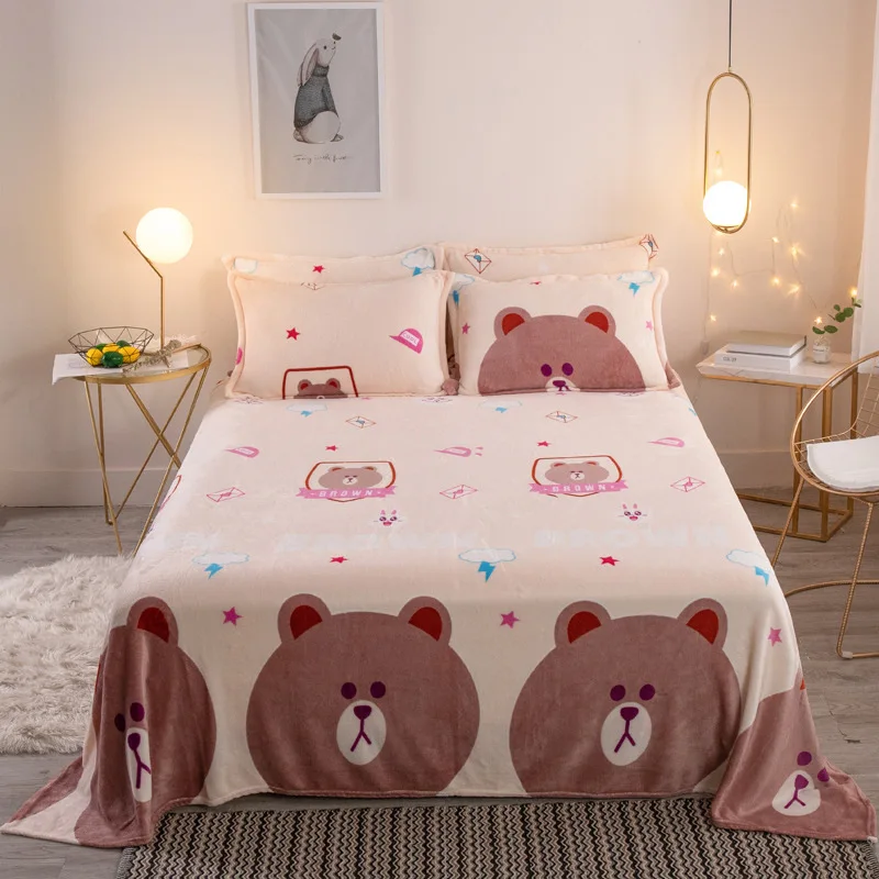 Брендовое недорогое Флисовое одеяло с мультяшным рисунком постельное белье