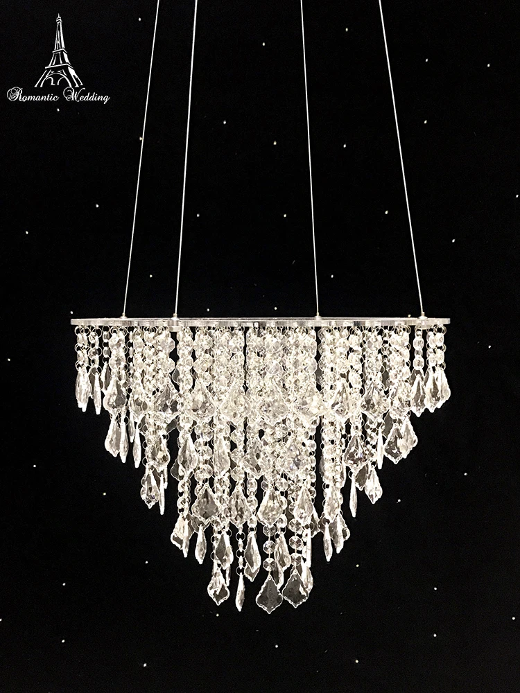 

Romantic Wedding Table Centerpiece Crystal Acrylic Chandelier Cake Stand