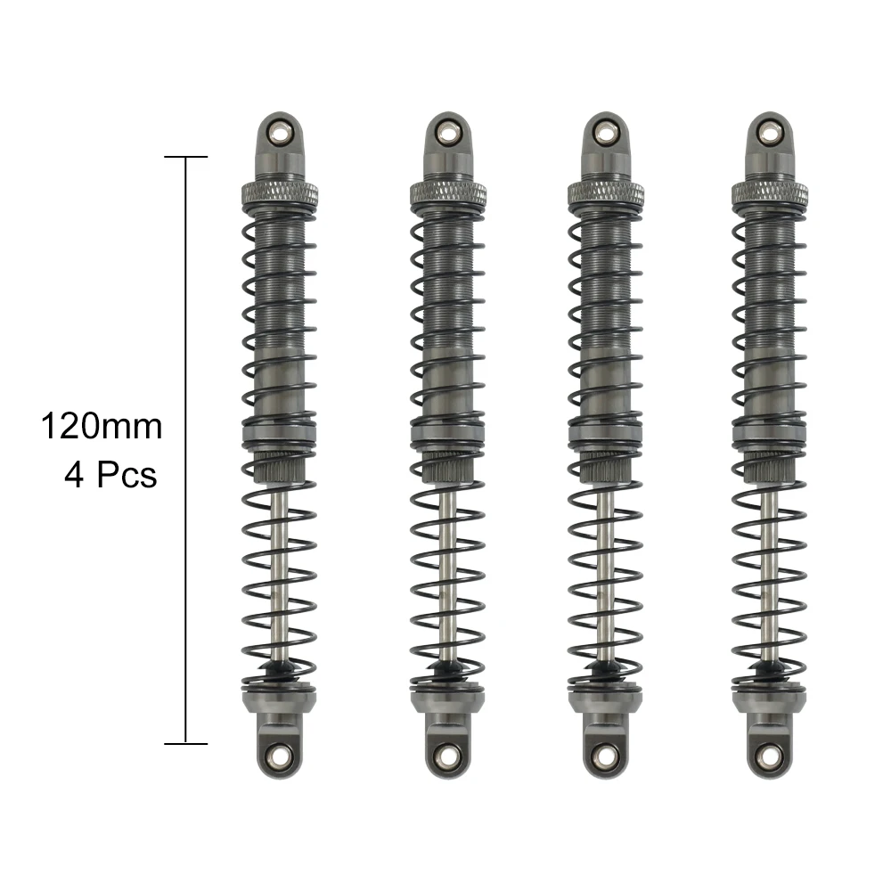 4 шт. металлический масляный амортизатор для гусеничного станка RC серый 70 мм 80 90 100