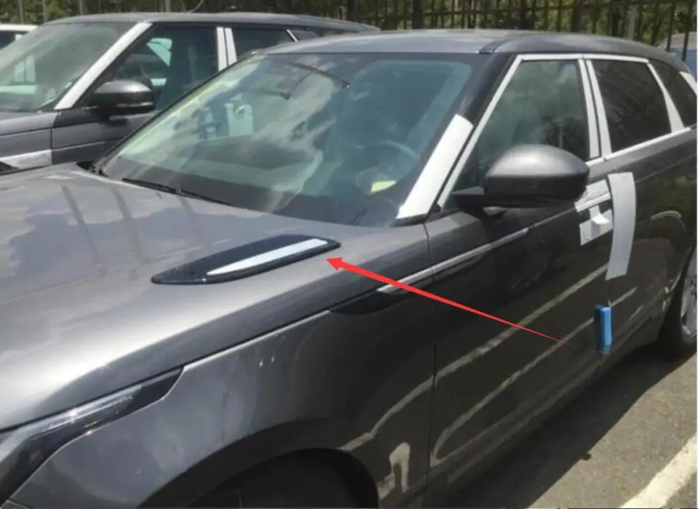 Для Range Rover Velar 2017 2018 автомобильные аксессуары ABS хромированный капот