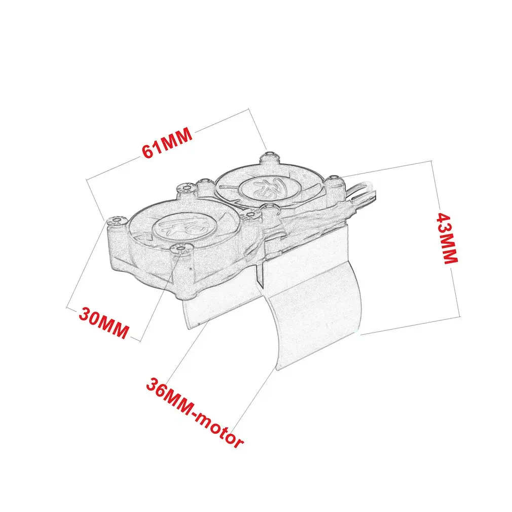 Автомобильный двигатель RC радиатор 550 540 двойные вентиляторы охлаждения из