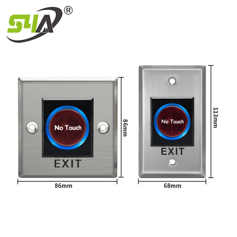 Infrared Sensor Switch No Touch Contactless Door Release Exit Button with LED indication IR Remote Control | Безопасность и защита