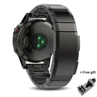 Ремешок из нержавеющей стали для Garmin Fenix 6 6X Pro 5 5X Plus 3HR, быстросъемный браслет для наручных часов Fenix6 Fenix5, 26 22 20 мм