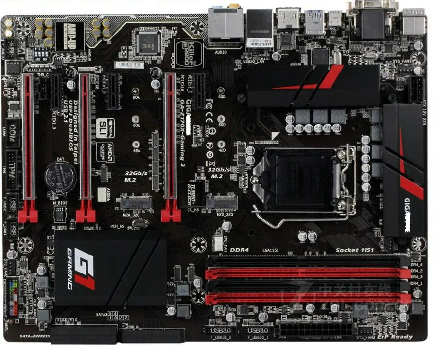 Материнская плата Giga GA-Z170X-GAMING 3 DDR4 LGA 1151 USB3.0 USB3.1 б/у материнская Z170 | Компьютеры и