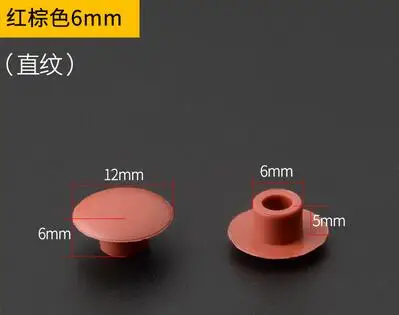6MM 50pcs 20шт-50 шт./лот пластиковый декоративный колпачок для мебели шкаф винт для шкафа отверстие крышки круглые вентиляционные отверстия Аксессуары - Цвет: 6MM 50pcs