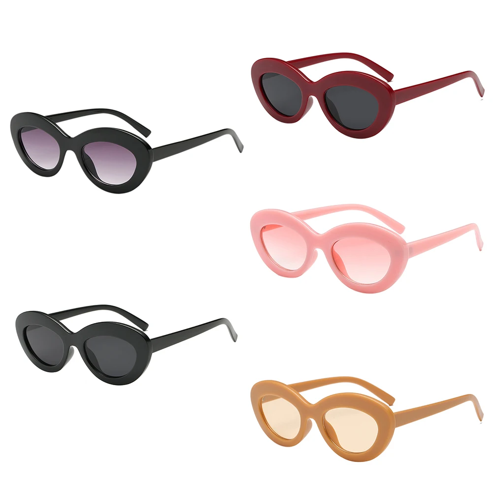 Винтажные Солнцезащитные очки в овальной оправе для женщин и мужчин уф400