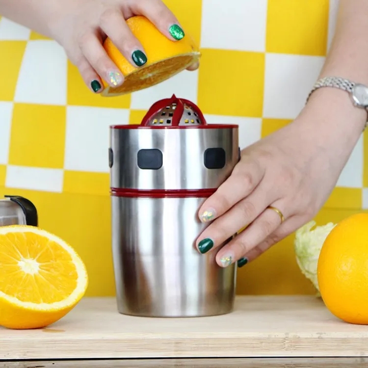 Ручной соковыжималка для лимона мини-соковыжималка цитрусовых Апельсиновая