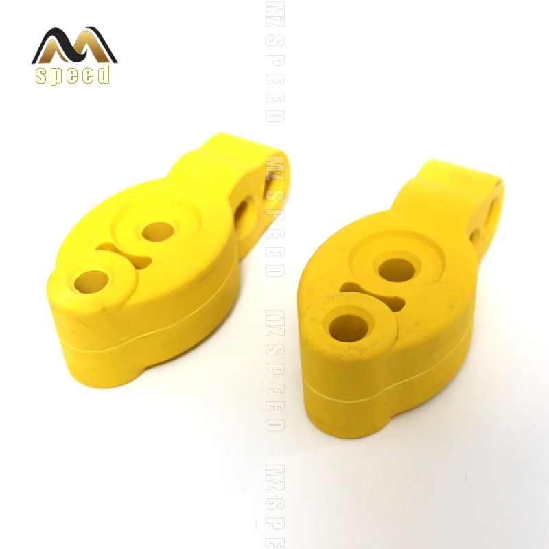 Автомобильные аксессуары 2 шт. 4 отверстия желтые Универсальные выхлопные трубы