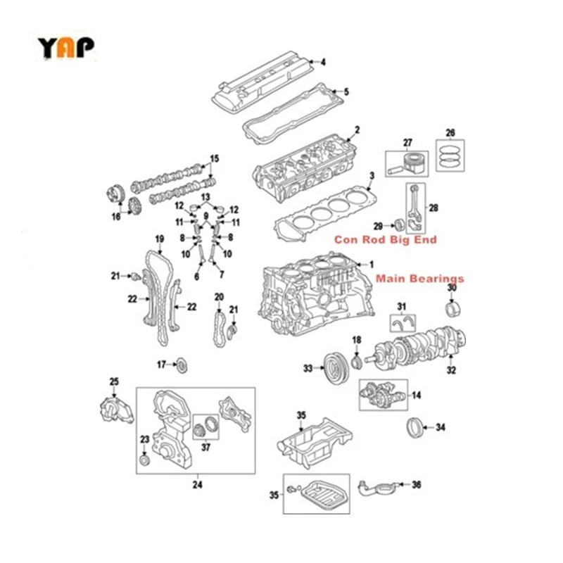 Новый шатун для FIT Santa daikia Fe Tucson Sonata Rondo Optima X35 G4KE 2.4L L4 23510 25210 2351025210 2006 2010|connecting rod|2.4lrod