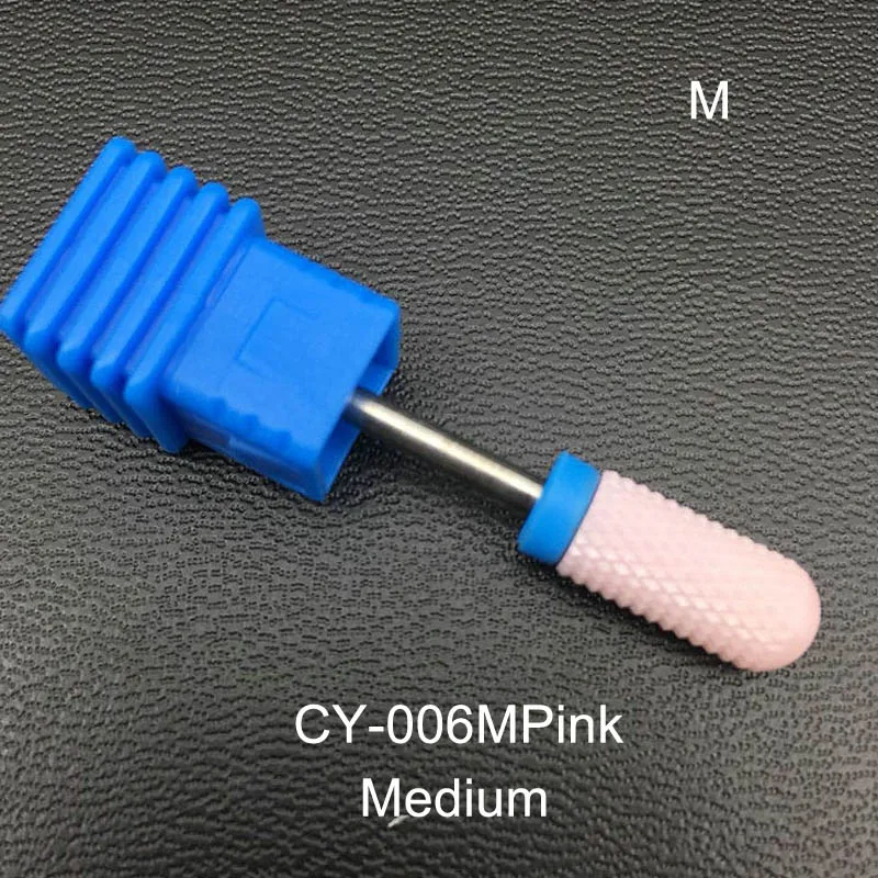 CY-006M Pink RIKONKA 1 шт. керамический сверло для ногтей 3/3" фреза для ногтей Маникюр Педикюр сверлильный станок и аксессуары инструменты для ногтей 26 Тип - Цвет: CY-006M Pink