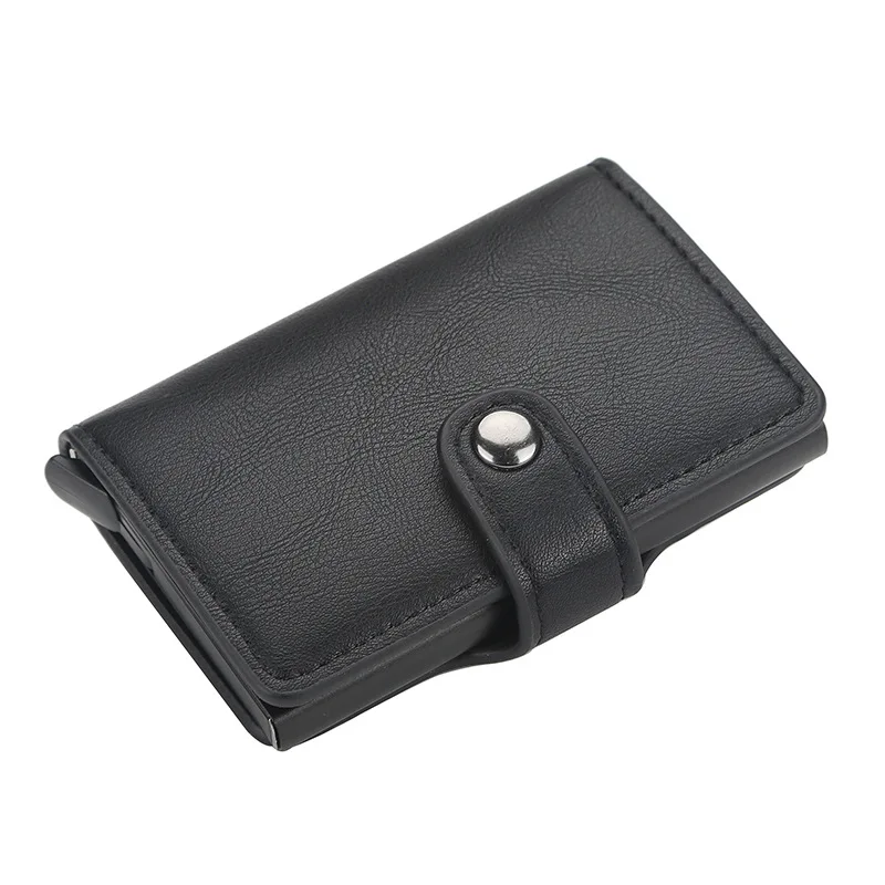 black Baellerry, новинка, металлический, анти-Rfid кошелек, кредитный id держатель для карт, для мужчин и женщин, визитница, наличные, для карт, Карманный чехол, для кредитных карт - Цвет: black
