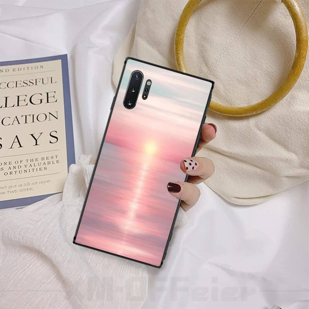 BaweiTE Sun Beach Sea Water Ocean Waves черный мягкий чехол для телефона из ТПУ Samsung A50 S10 Plus S10E Note9