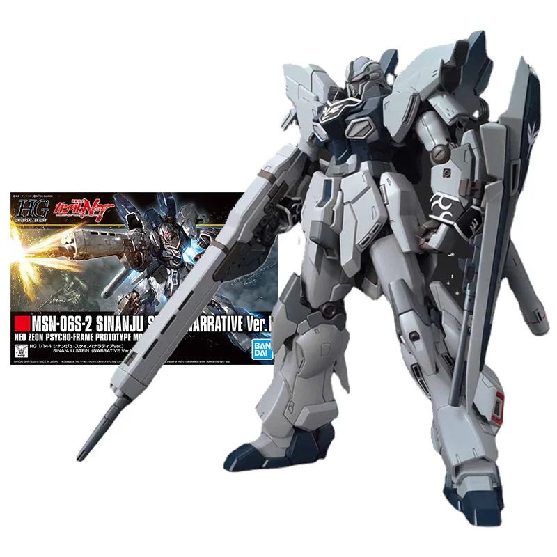 

Bandai Gundam Model Kit Anime Figure HGUC MSN-06S-2 Sinanju Stein Narrative Genuine Gunpla Anime Action Figure Toys for Children