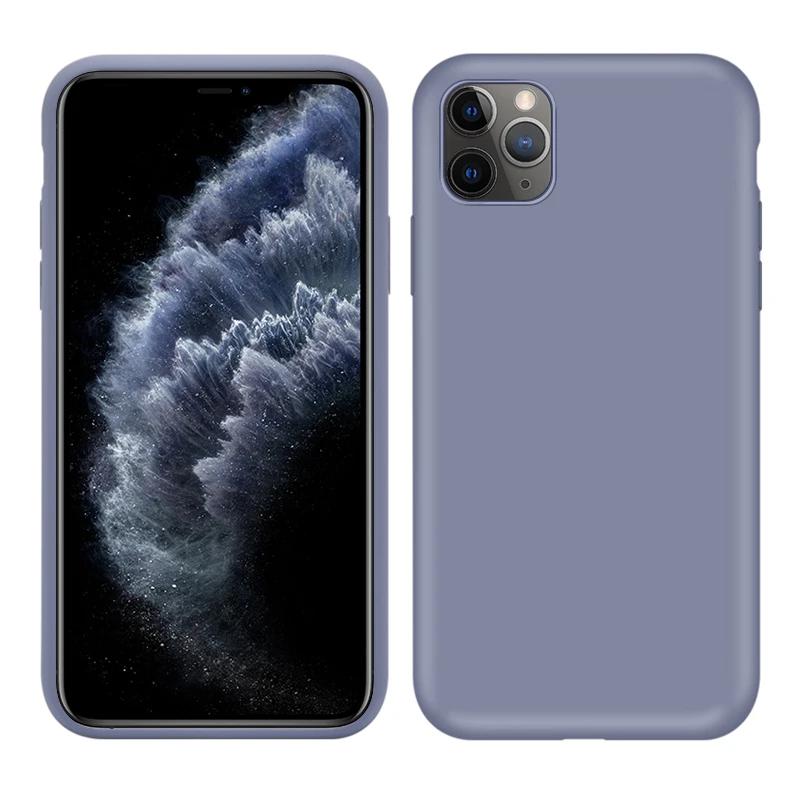 Blue Мягкий жидкий силиконовый чехол для iPhone 11 Pro Max XS XR X 6 S 6 S Чехол для iPhone 11 Pro Max XR XS MAX X желтый 11 Pro Чехол - Цвет: Blue