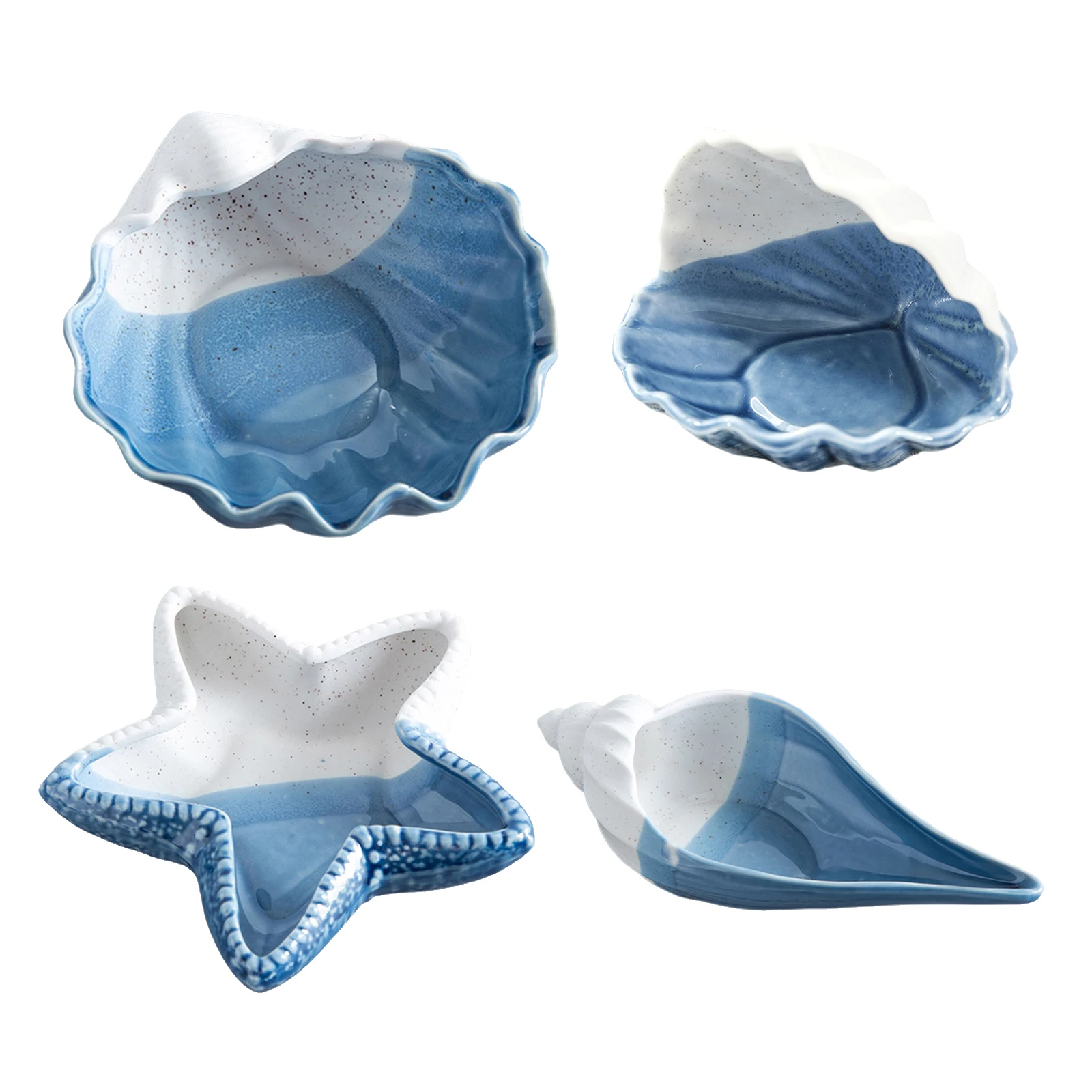 

Ceramics Key Plate, Candy Dish, Trinket Jewelry Ring Holder, Home Ashtray, Table Decoration Tray