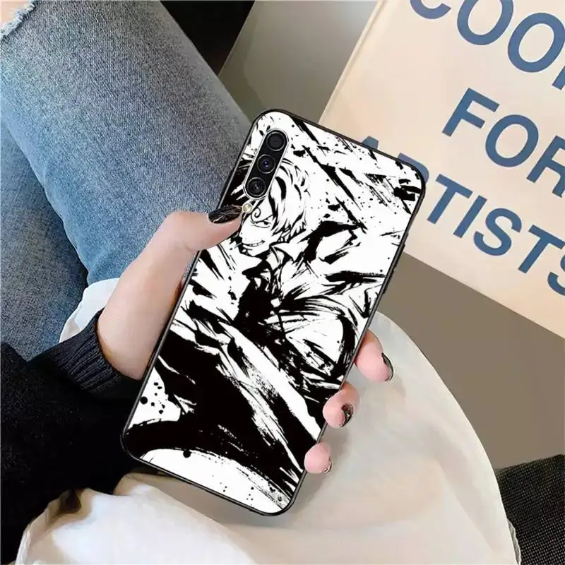 

One Piece black aesthetics anime Phone Case For Samsung galaxy S 9 10 20 A 10 21 30 31 40 50 51 71 s note 20 j 4 2018 plus