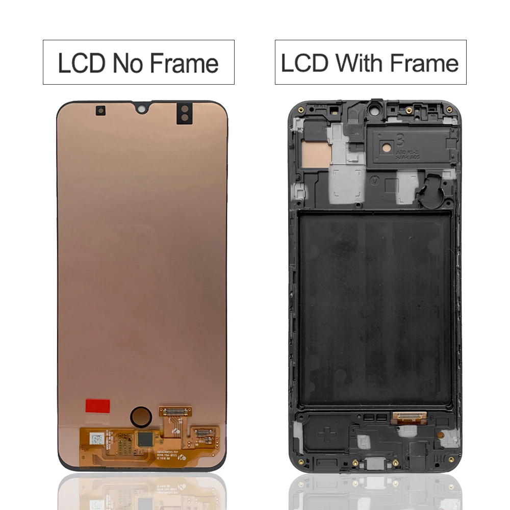 SUPER AMOLED For Samsung GALAXY A30 LCD Display Touch Screen With Frame Digitizer Assembly Original A305/DS A305FN A305G | Мобильные
