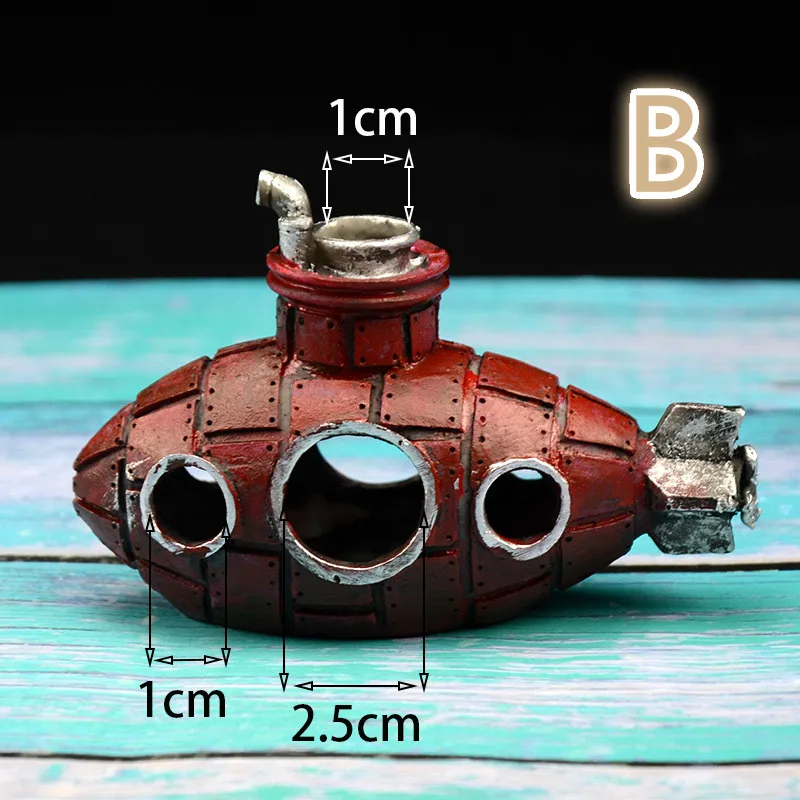 Аквариум для рыб маленький приют украшения из смолы ландшафтный дизайн