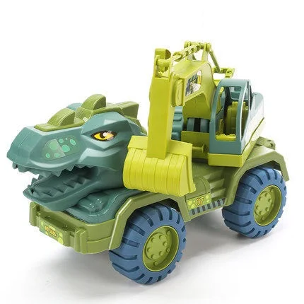 Children Dinosaur Transport Car Oversized Inertial Cars Carrier Truck Toy Pull Back Vehicle Toy with Dinosaur Gift for Children new 34cm dinosaur toy car truck transport car toys dinosaur music glow inertial pull back car children carrier vehicle toy gifts