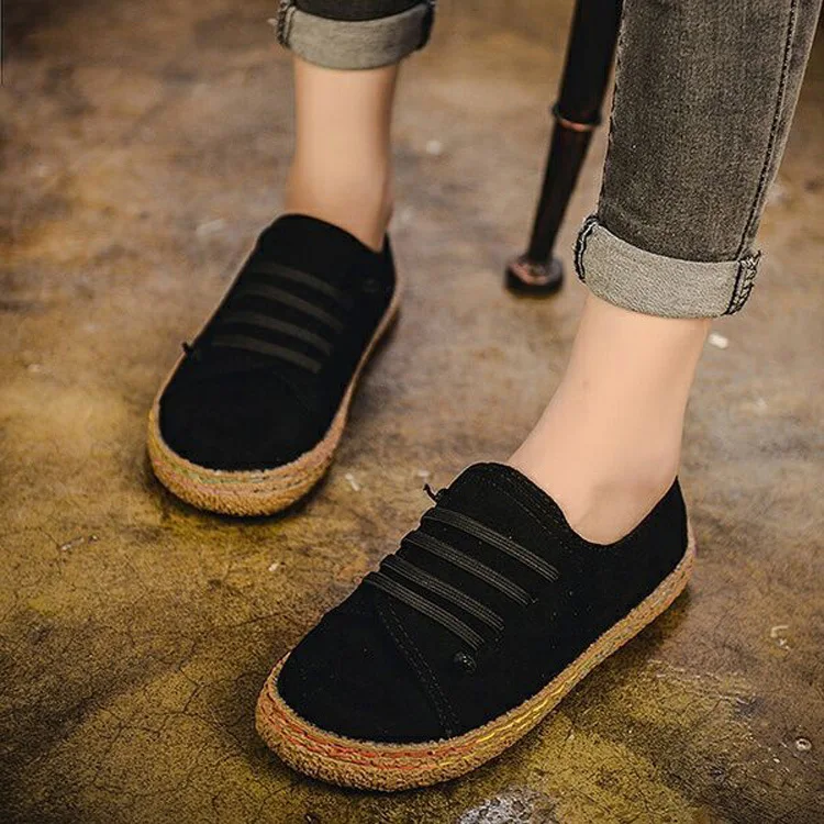 

Flat Shoes Women Autumn Shoes Woman Casual Lace-up Flats Comfortable Round Toe Loafers Shoes Fashion Flat Shoes dfv45