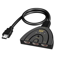 hw 4k301x 3 port mini hdmi compatible splitter 3 in 1 out 4k adapter switcher switch cable for hdtv xbox ps3 ps4