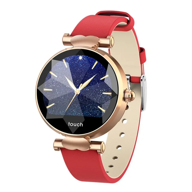 Red with Gold H3 женские Смарт-часы модные женские часы женские пульсометр кровяное давление фитнес-трекер H2 H1 умные часы - Цвет: Red with Gold