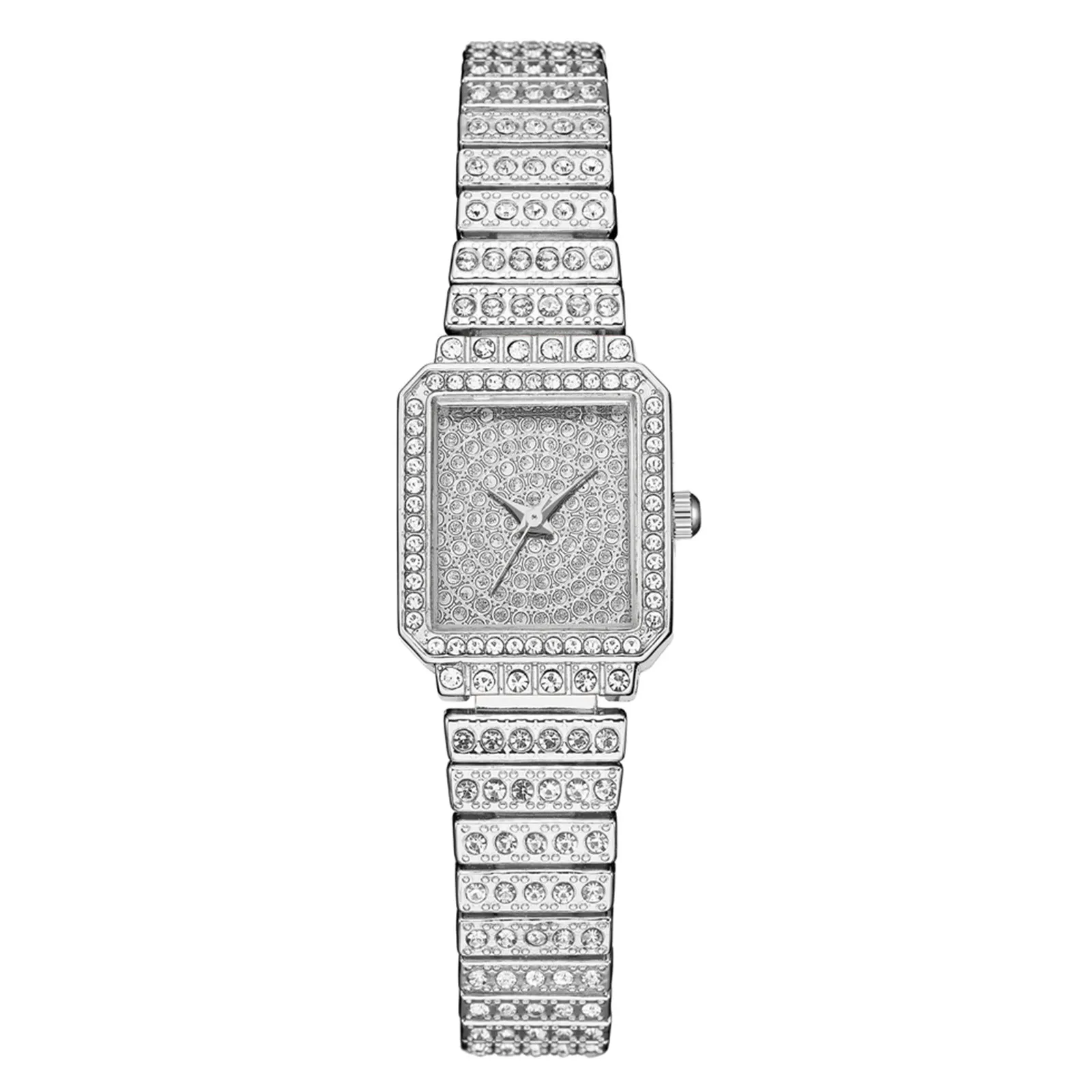 

часы Exquisite Women's Casual Bracelet Watch Quartz Mesh Belt Band Fashion Analog Wrist Square Diamond Watches часы мужские