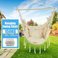 home garden hanging hammock chair outdoor indoor dormitory hanging swing chair lazy chair no pillow thicken camping hammock