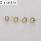 Серьги-гвоздики с медным покрытием, 18 карат, в японском и корейском стиле