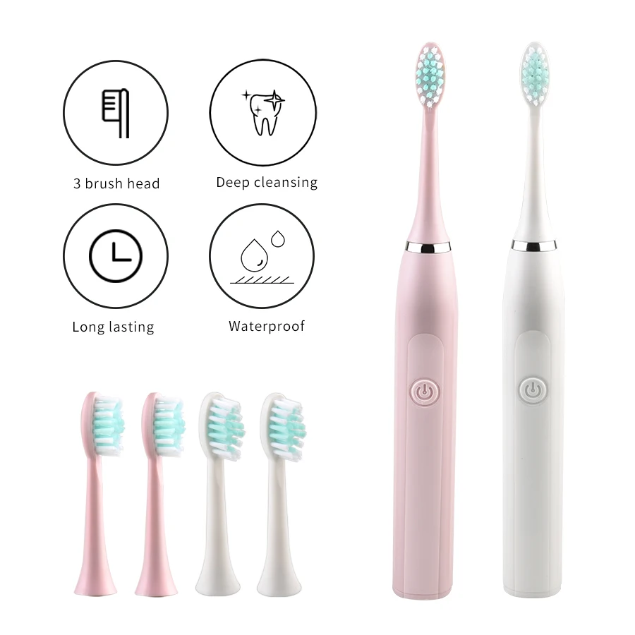 

Sonic Electric Toothbrush Adult Toothbrush Ultrasonic Electric Teethbrush Head Replacement Brush Teeth Dental Electrics Brush