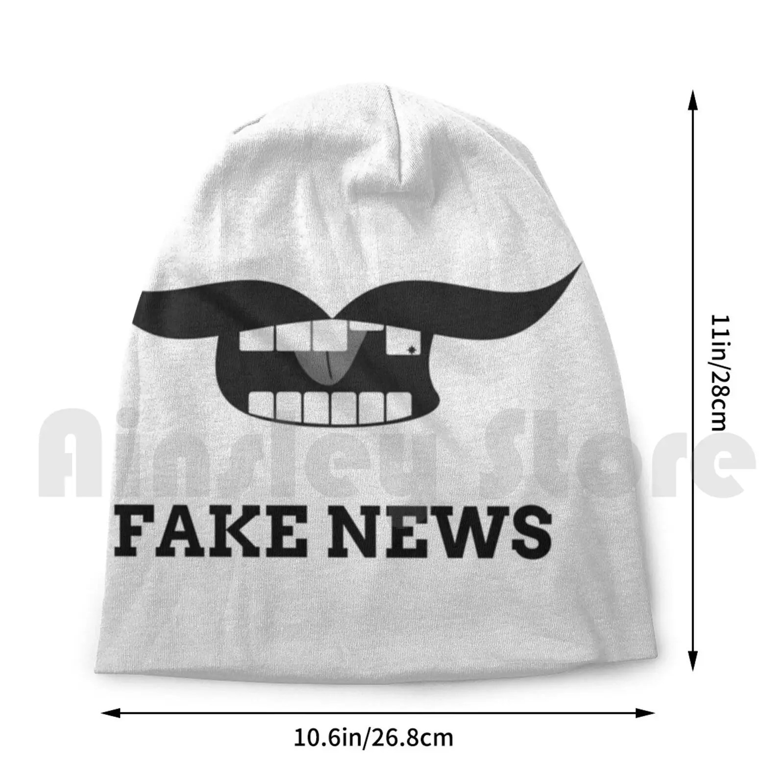White Fake News Face Beanies Knit Hat Hip Hop Trump | Аксессуары для одежды