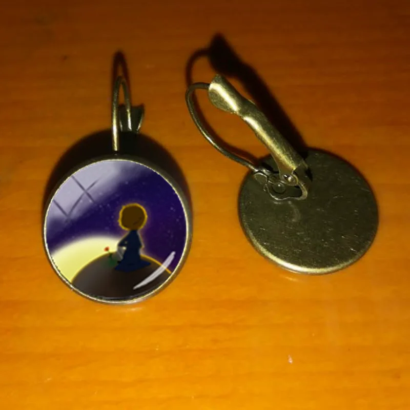 bronze / Новая мода Le Petit Prince Hook Серьги маленькое украшение Маленький принц французский Сказочный Стиль серьги аксессуары - Окраска металла: bronze