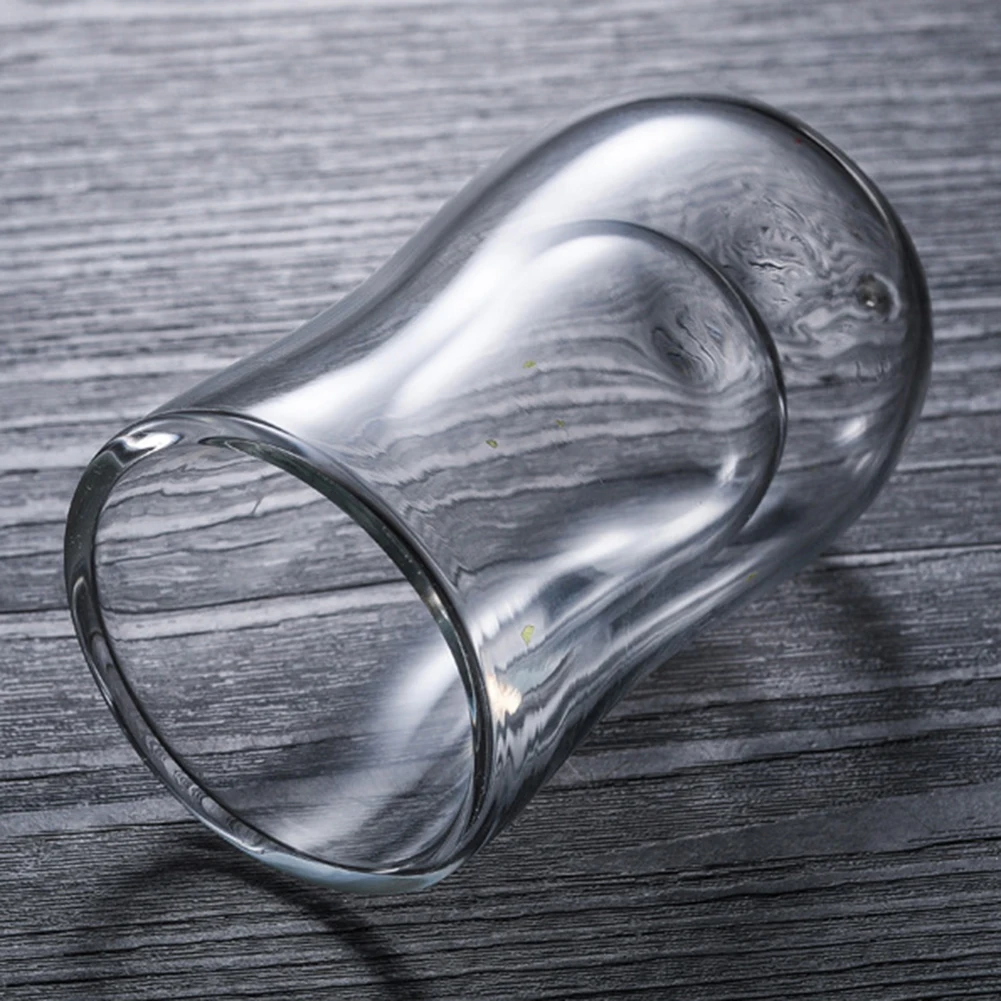 80 мл прозрачная термоизолированная стеклянная чашка с двойными стенками