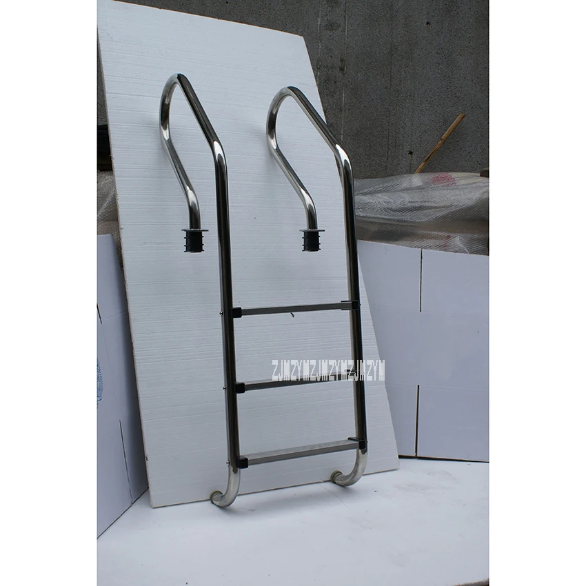 

SF-315 155cm Height 304 Stainless Steel 3 Step In-Ground Swimming Pool Equipment Anti Skid Ladder Suit for 1.0-1.4m Depth