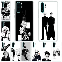anime jujutsu kaisen phone case for huawei honor 50 20 pro p smart z 2021 y5 y6 y7 y9 10i 9 lite 9x 8a 8s 8x 7s 7x 7a cover fund