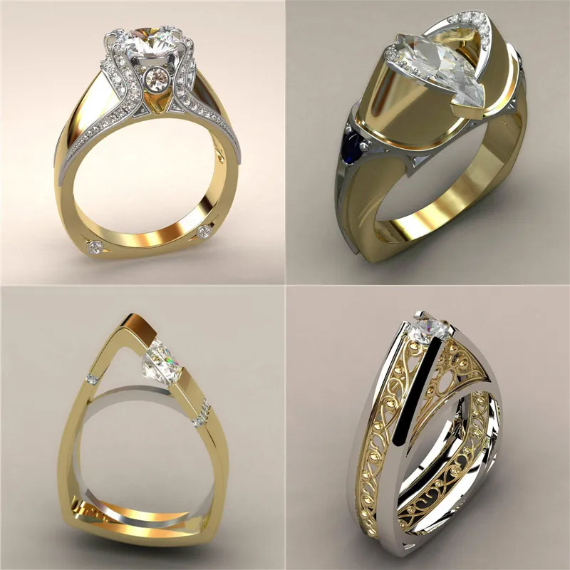 Роскошное женское маленькое кольцо из циркония уникальное стильное серебряное