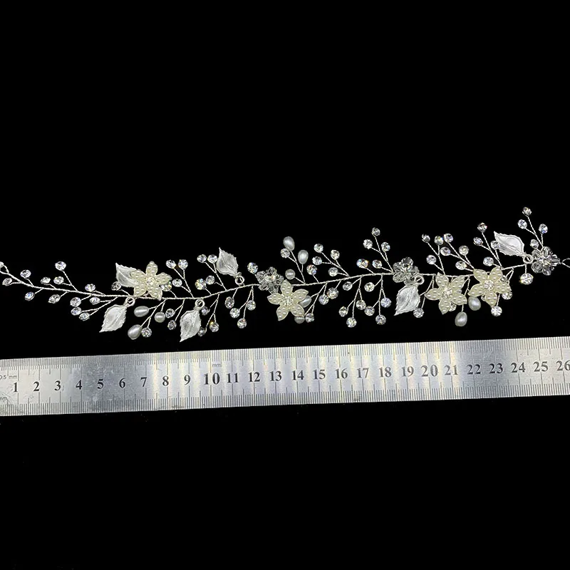 Модные цветочные свадебные украшения для волос ручной работы аксессуары
